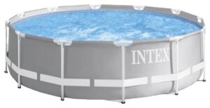 INTEX Бассейн каркасный 366х76 см + фильтр-насос INTEX ( Арт. 26712NP)