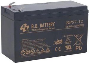 Аккумуляторная батарея для ИБП BB BPS 7-12 12В, 7Ач