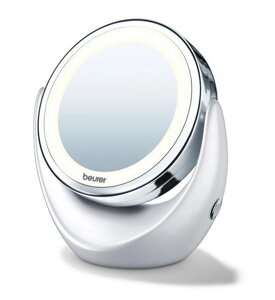 Зеркало гримерное макияжное косметическое с подсветкой Beurer BS49 настольное