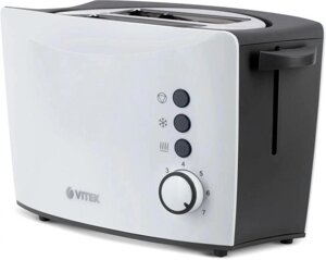 Тостер Vitek VT-7166, черный/белый