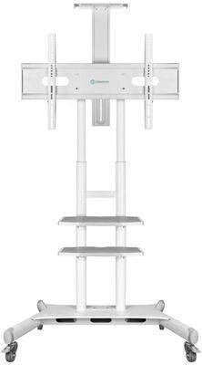 Подставка для телевизора ONKRON TS1881, 50-86&quot;, напольный, мобильный,  белый - Беларусь