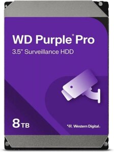 Жесткий диск WD Purple Pro WD8002PURP, 8ТБ, HDD, SATA III, 3.5