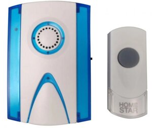 Звонок дверной беспроводной HOMESTAR HS-0107WP цифровой домашний дистанционный