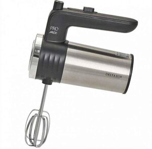 Миксер ручной электрический для кухни с венчиками насадками мощный кухонный погружной для теста DELTA LUX