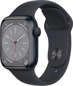 Смарт-часы Apple Watch Series 8 А2770, 41мм, темная ночь/темная ночь [mnu73ll/a]