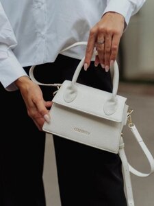 Клатч женский вечерний белый летний мини сумка через плечо сумочка маленькая для телефона