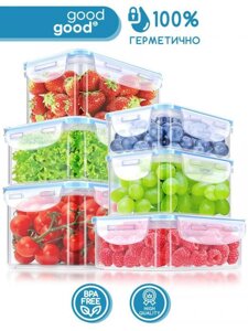 Контейнер для еды герметичный набор пластиковый пищевой Емкость для хранения сыпучих пищевых продуктов