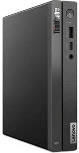 Неттоп Lenovo ThinkCentre Neo 50q Gen 4, Intel Core i3 1215U, DDR4 8ГБ, 256ГБ (SSD), Intel UHD Graphics, noOS, черный