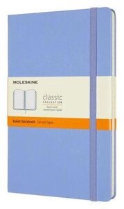 Блокнот MOLESKINE Classic, 240стр, в линейку, твердая обложка, голубая гортензия [qp060b42]