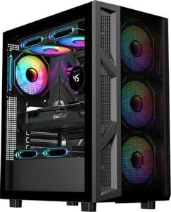 Корпус ATX GMNG GG-CC102, Midi-Tower, без БП, черный