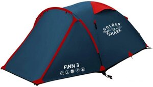 Треккинговая палатка GOLDEN SHARK Finn 3 (синий)