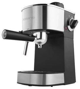 Рожковая кофеварка помповая эспрессо ручная с капучинатором POLARIS PCM-4009