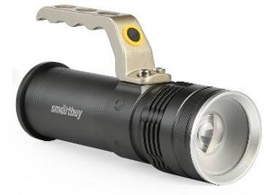 Светодиодный аккумуляторный фонарь мощный ручной переносной фонарик прожектор SMARTBUY SBF-20-K