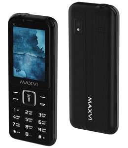 Кнопочный мобильный телефон MAXVI K21 черный
