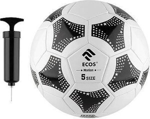 ECOS Мяч футбольный и насос FB139P (№5, 2-цвет., машин. сшивка, ПВХ) 998191
