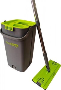 GOODMOP GMP-14 Швабра+Двухкамерное ведро с отжимом и сушкой