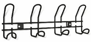 Вешалка на 4 крючка для одежды настенная в прихожую SHEFFILTON SHT-WH14-4 черный