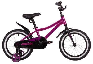 Детский велосипед для девочек с приставными колесами NOVATRACK 167AKATRINA. GPN22 розовый