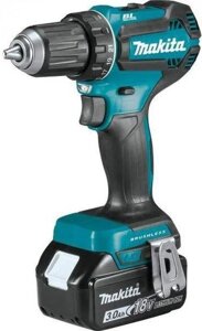 Дрель-шуруповерт Makita DDF485RF, 3Ач, с одним аккумулятором