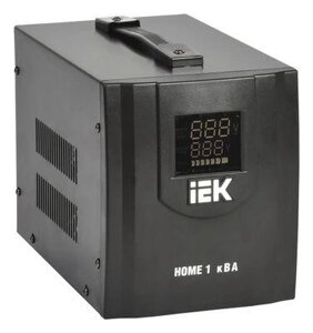 Стабилизатор напряжения IEK Home, черный [ivs20-1-01000]