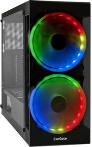 Корпус ATX EXEGATE i3 Matrix, Midi-Tower, без БП, черный [ex289022rus]