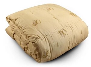 Двуспальное одеяло из овечьей шерсти ЮТА-ТЕКС 1495 овечье шерстяное стеганое зимнее теплое 180х205