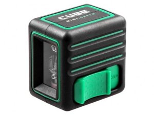 Строительный нивелир лазерный уровень ADA Cube Mini Green Basic Edition А00496 зеленый построитель плоскостей