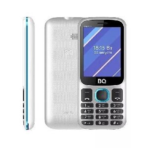 Кнопочный сотовый телефон без камеры BQ 2820 STEP XL+ WHITE+BLUE