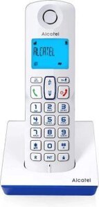 Радиотелефон Alcatel S230 RU, белый и синий [atl1423181]
