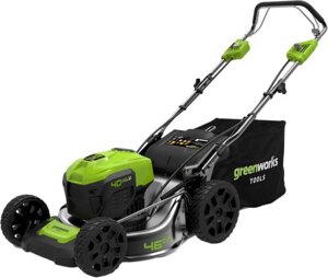 Газонокосилка Greenworks GD40LM46SPK4 2506807UB (с 1-им АКБ 4 Ah)