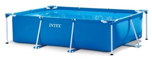 Бассейн каркасный детский прямоугольный складной наливной жесткий для детей подростков сада INTEX 8270NP