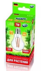 REV 32416 4 GARDEN А60/E27/7W FILAMENT 575-650Нм