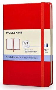 Блокнот Moleskine Art, 104стр, твердая обложка, красный [artqp063r]