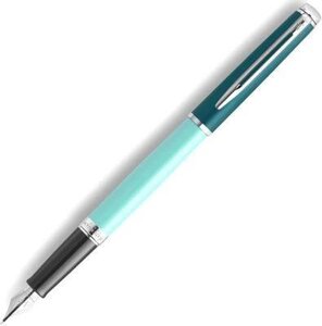 Ручка перьев. Waterman Hemisphere Colour Blocking (2190122) Green CT F ст. нерж. подар. кор.