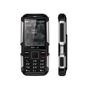Кнопочный ударопрочный водонепроницаемый защищенный телефон TEXET TM-D314 черный