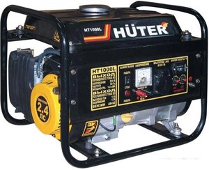 Бензиновый генератор Huter HT1000L, 220/12 В, 1.1кВт [64/1/2]