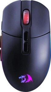 Мышь беспроводная Redragon Invader Pro, игровая, радио, оптическая, USB, 10000dpi, черный [71845]