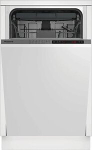 Посудомоечная машина Hotpoint HIS 6C59 2100Вт узкая белый/черный