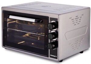 Настольная духовка мини печь электрическая KRAFT KF-MO 4500 GR серый жарочный шкаф для дачи выпечки хлеба