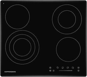 Электрическая варочная панель KUPPERSBERG ECS 632 F, Hi-Light, независимая, черный