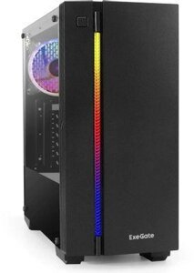 Корпус ATX EXEGATE Evo-9201, Midi-Tower, без БП, черный [ex283741rus]