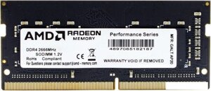 Оперативная память AMD Radeon R7 Performance 16GB DDR4 SODIMM PC4-21300 R7416G2606S2SUO