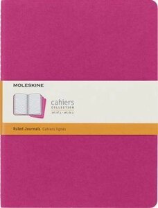 Блокнот Moleskine Cahier Journal, 120стр, в линейку, розовый неон [ch021d17]