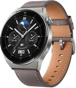 Смарт-часы Huawei Watch GT 3 Pro Odin-B19V, 46.6мм, 1.43", серый/серый [55028474]