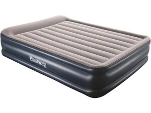 Надувная двуспальная кровать матрас с насосом для сна отдыха BestWay 67630 со встроенным электронасосом