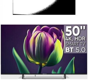 Телевизор 50 дюймов TOPDEVICE TDTV50CS06U BK UHD SMART