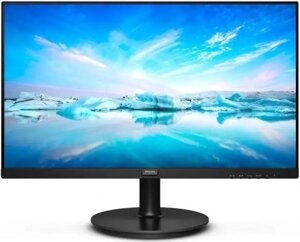 21.5" Монитор Philips 222V8LA (00/01), 1920x1080, VA, 75Гц, 1хHDMI, 1хDP, черный