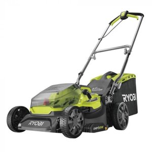 Колесная электрическая аккумуляторная газонокосилка на колесах RYOBI RY18LMX37A-150