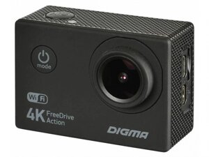 Автомобильный видеорегистратор Digma FreeDrive Action Ultra hd 4k WiFi авторегистратор регистратор видеокамера