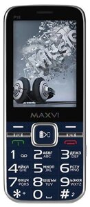 Кнопочный мобильный телефон MAXVI P18 синий